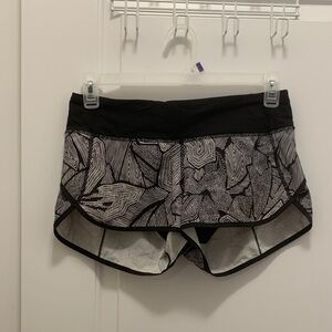 lululemon athletica Black and White Athletic Shorts